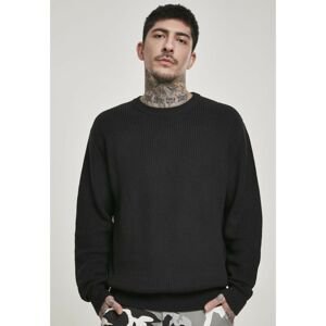 Cardigan Stitch Sweater black