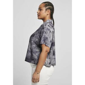 Ladies Viscose Tie Dye Resort Shirt Dark