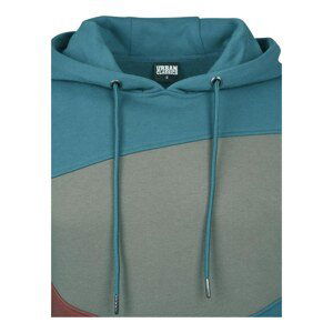 Zig Zag Hoody teal/rusty/army green