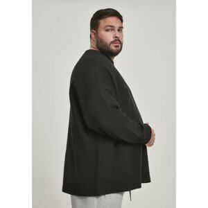 Cut On Sleeve Naps Interlock Crew black