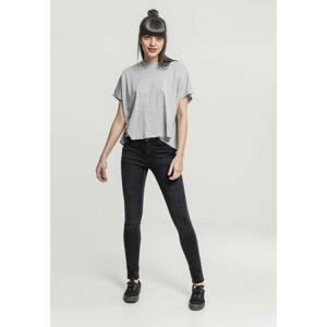 Ladies Overlap Turtleneck Tee grey