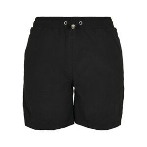 Women's Crinkle Nylon Shorts in Black