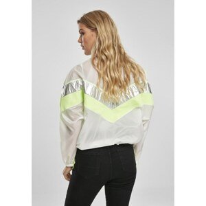 Ladies 3 -Tone Light Track Jacket White/silver