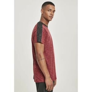 Shoulder Panel Tech Tee marled red