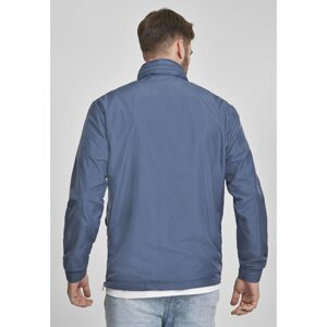 Jacket with concealed hood, vintage blue