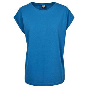 Women's T-shirt with extended shoulder hawaiianblue