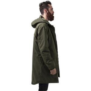 Cotton Peach Canvas Parka Olive