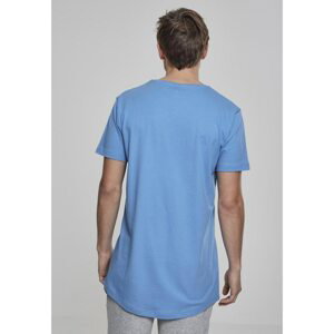 Long T-shirt in the shape of horizontal blue
