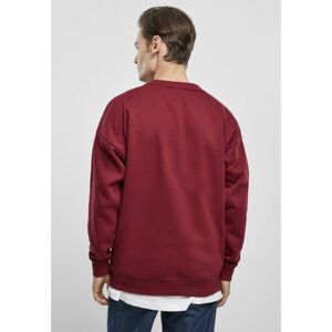 College Print Crew Burgundy