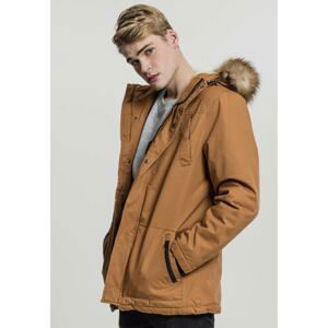 Heavy Cotton Imitation Fur Parka toffee