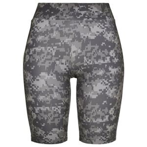 Women's High Waist Camo Tech Cycle Shorts Dark Digital Camouflage