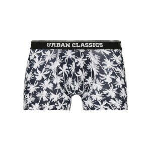 Men Boxer Shorts Double Pack Palm Aop+white