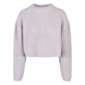 Ladies Wide Oversize Sweater Softlilac