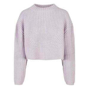 Ladies Wide Oversize Sweater Softlilac