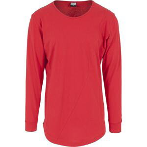 Long Shaped Fashion L/S Tee fire red