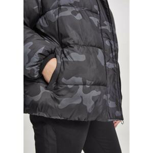 Ladies Boyfriend Camo Puffer Jacket darkcamo