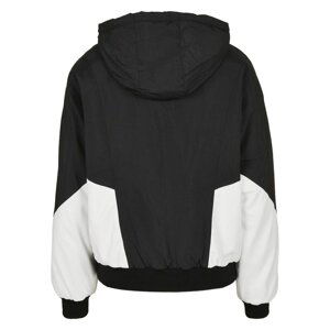 Women's padded two-tone Batwing jacket black/white