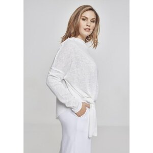 Ladies Asymmetric Sweater white