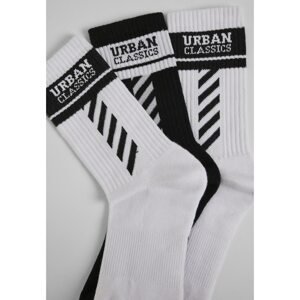 Sporty Logo Socks 3-Pack White/black/white