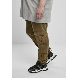 Summer olive terry trousers with double pockets