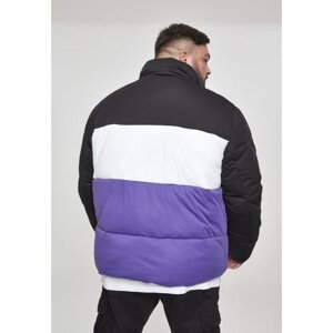 3-Tone Boxy Puffer Jacket black/ultraviolet/white