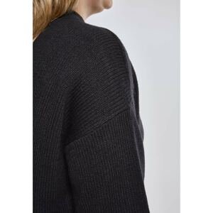 Ladies Oversize Turtleneck Sweater black