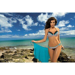 Wendy Seppia Brown Turquoise Swimwear M-293 (71)