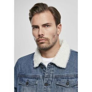 Sherpa Demin Jacket Denimblue/wht