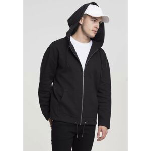 Long Sweat Zip Hoody black