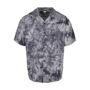 Tye Dye Viscose Resort Shirt Dark