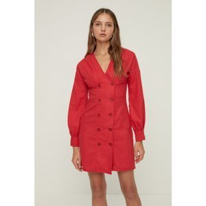 Trendyol Claret Red Jacket Dress