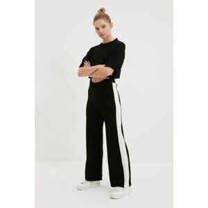 Trendyol Black-White Striped Knitwear Trousers