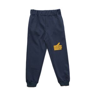 Trendyol Navy Blue Print Detailed Boy Knitted Slim Sweatpants