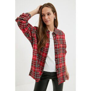 Trendyol Red Plaid Shirt