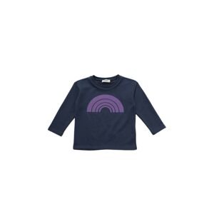 Trendyol Navy Blue Printed Boy Knitted Slim Sweatshirt