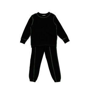 Trendyol Black Stitch Detailed Boy Knitted Slim Tracksuit Set