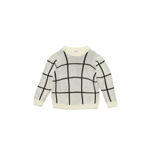 Trendyol Ecru Striped Basic Boy Knitwear Sweater