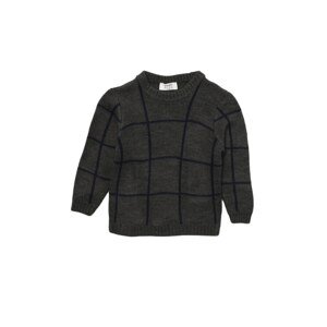 Trendyol Gray Striped Basic Boy Knitwear Sweater