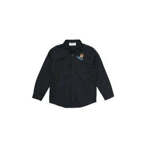 Trendyol Navy Blue Boy's Woven Shirt with Pocket Embroidery Embroidered
