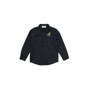 Trendyol Navy Blue Boy's Woven Shirt with Pocket Embroidery Embroidered