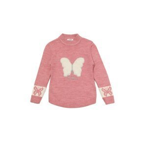 Trendyol Dried Rose Butterfly Girl Knitwear Sweater