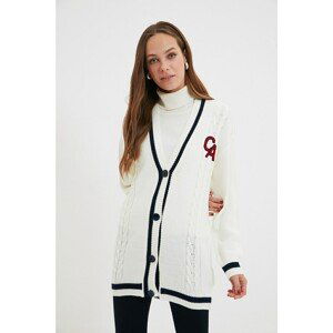 Trendyol Ecru V Neck Knitwear Cardigan