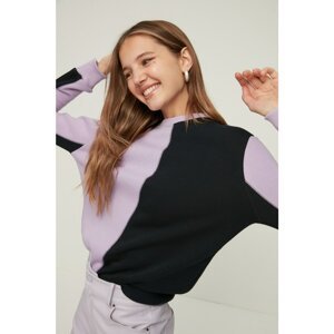 Trendyol Lilac Basic Knitted Sweatshirt