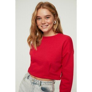 Trendyol Sweatshirt - Red - Slim fit