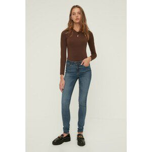 Trendyol Blue High Waist Skinny Jeans