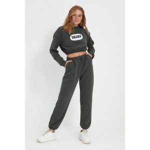 Trendyol Anthracite Loose Jogger Knitted Sweatpants