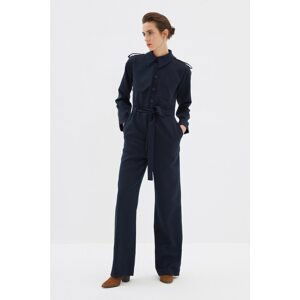 Trendyol Navy Blue Belted Jumpsuit