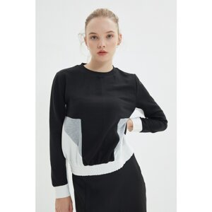 Trendyol Black Thin Basic Knitted Sweatshirt