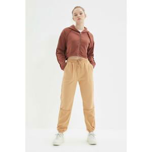 Trendyol Camel Knitted Sweatpants