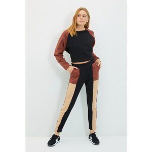 Trendyol Multicolor Color Block Raised Basic Jogger Knitted Sweatpants